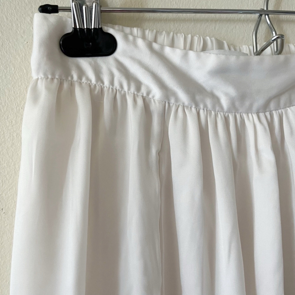 TALULA Aritzia Small White High Low Skirt Fairy Whimsy Ballet Coquette - Picture 3 of 10